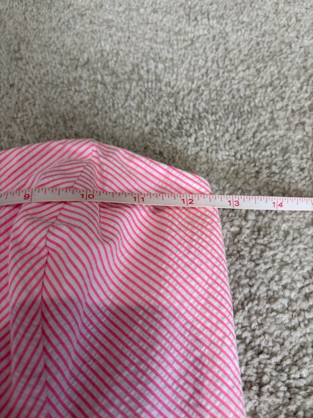 NWOT Lilly Pulitzer Seersucker Richelle Strapless Dress Pink White Stripe Size 0 - Picture 13 of 15